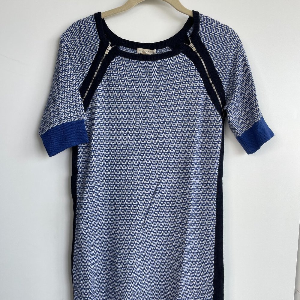 Blue Knit Dress